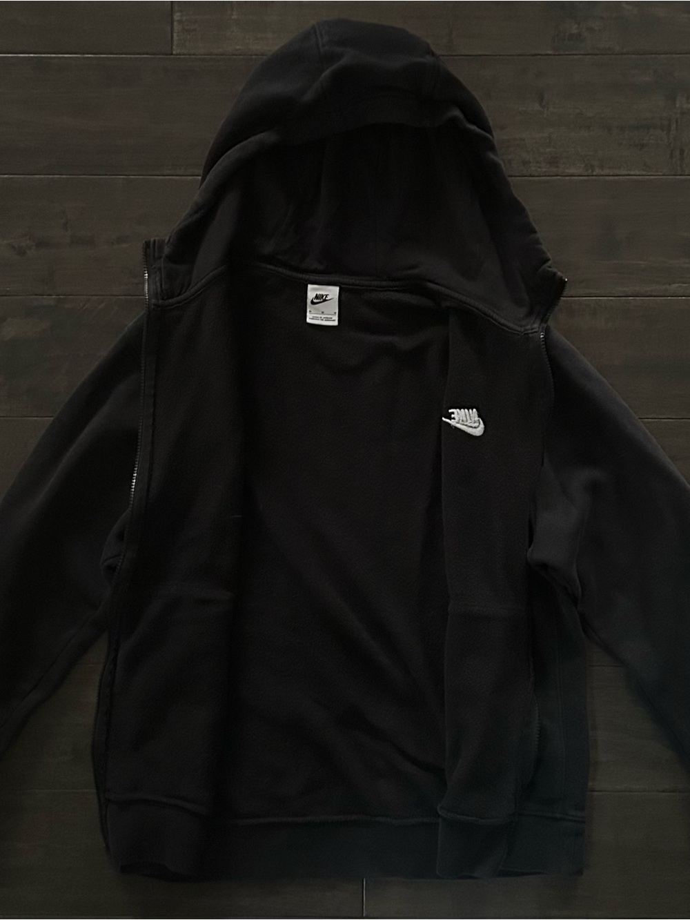 Nike Black Zip Up Hoodie
